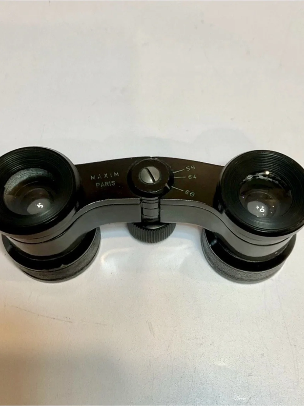 Vintage MAXIM Paris Opera Glasses Binoculars – Black – Made in France